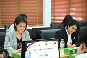 พิธีเปิดการตรวจประเมินสถานประกอบการผลิตผลิตภัณฑ์สัตว์ปีกและอาหารสัตว์เลี้ยง โดยคณะผู้ตรวจจากสาธารณรัฐเกาหลี